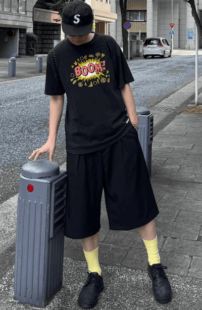 40代男性が着るシュプリームのキャップ コーデ例