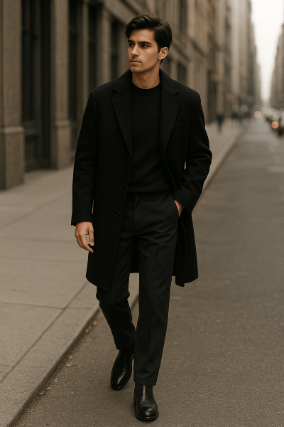 メンズのグレージーンズのコーデ術③