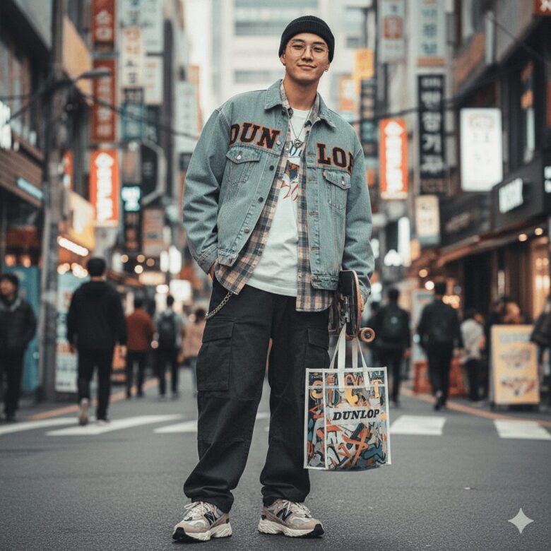 ダンロップのスニーカーコーデ術①（イメージ画像）