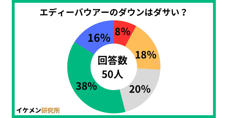 エディーバウアーのダウンはダサい？50人のアンケート結果