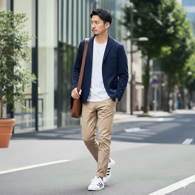 アディダスのスーパースターコーデ術①（イメージ画像）