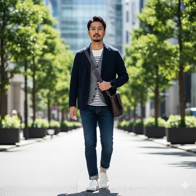 スーツベスト おしゃれ コーデ例