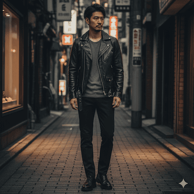 ラウンジリザードのおしゃれコーデ例