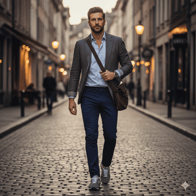 メンズのニューバランス565コーデ術①(イメージ画像)