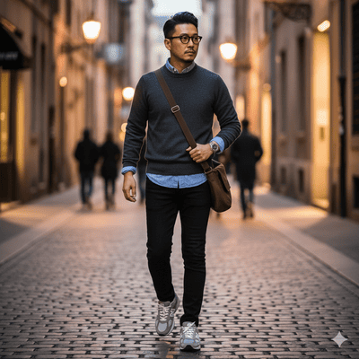 ニューバランス991のおしゃれコーデ術①(イメージ画像)