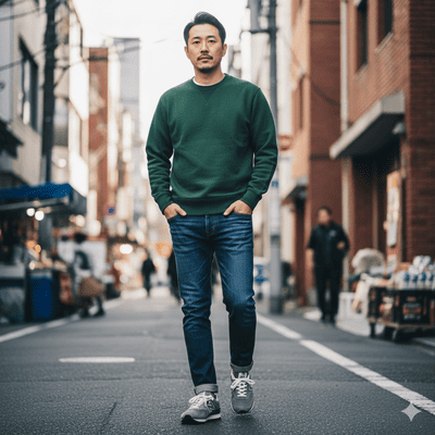 メンズのニューバランス565コーデ術②(イメージ画像)