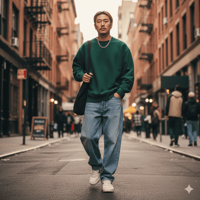 ニューバランス550コーデ術①（イメージ画像）