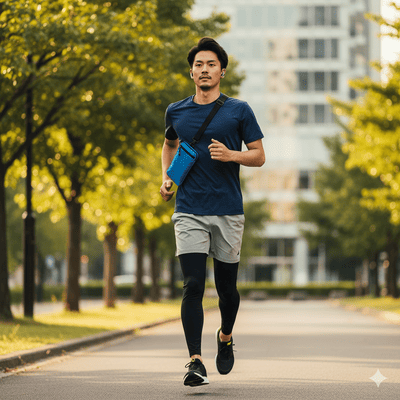 メンズのスマホポーチコーデ術②(イメージ画像)