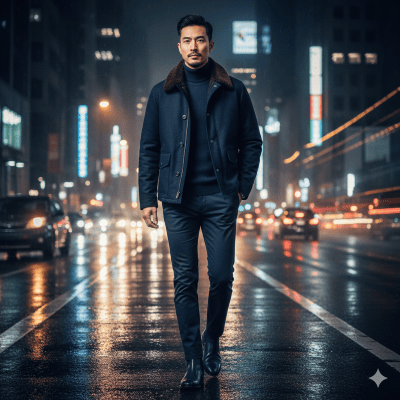 メンズのN-1デッキジャケットのコーデ術③