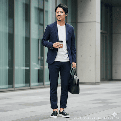 スニーカーローファーおしゃれ コーデ例