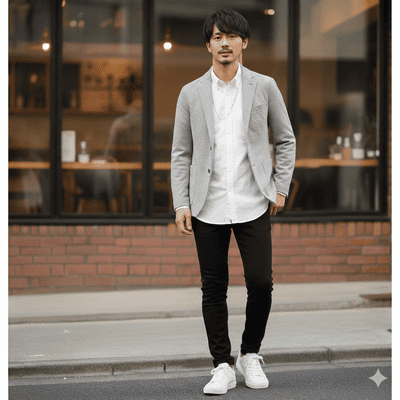 スキニーパンツコーデ術②（イメージ画像）