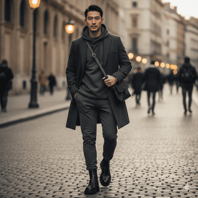 フリースパンツコーデ術③(イメージ画像)