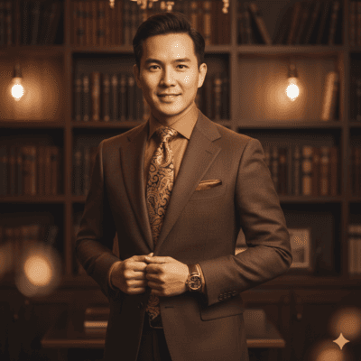 ペイズリー柄のネクタイコーデ術③（イメージ画像）