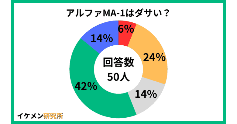 アルファのMA-1はダサい？50人へのアンケート結果