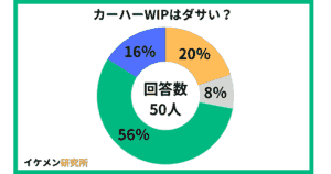 カーハーWIPはダサい?50人へのアンケート結果