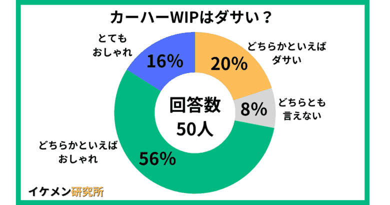 カーハーWIPはダサい？50人へのアンケート結果