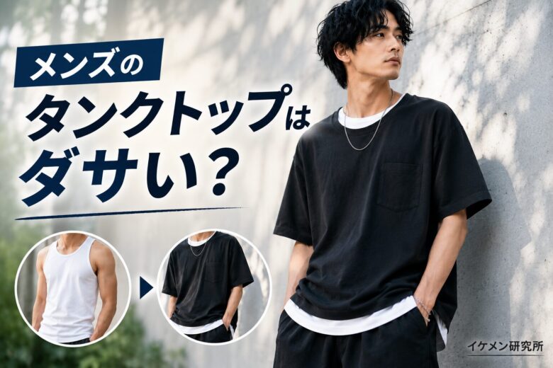 メンズのタンクトップがダサいのは過去の話！お洒落に見せる重ね着コーデのコツ